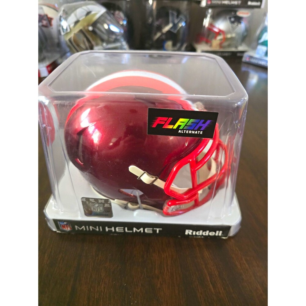 Riddell NFL Cleveland Browns Flash Alternate Mini Football Helmet Red